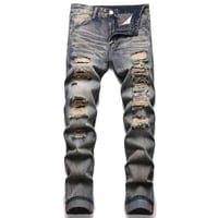 clash denim skinny