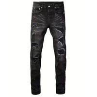 clash denim skinny