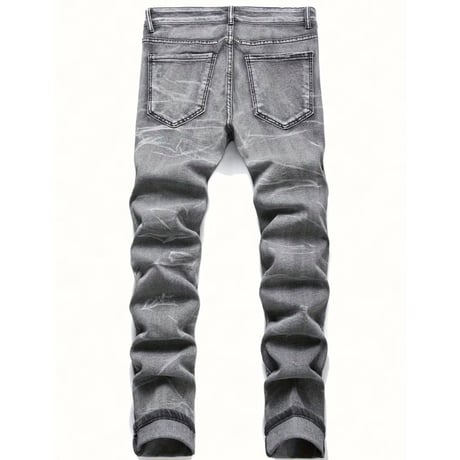clash denim skinny