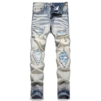 clash denim skinny