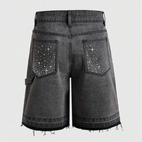 Rhinestone Denim Shorts