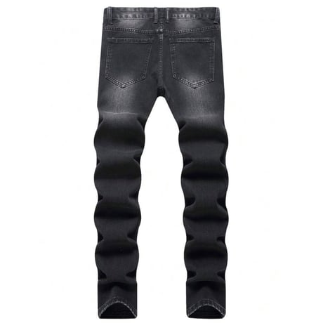 clash denim skinny