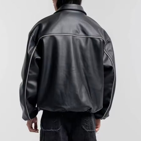 Design Leather Blouson