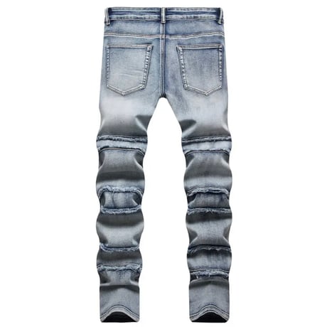 clash denim skinny