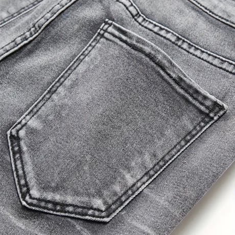 clash denim skinny