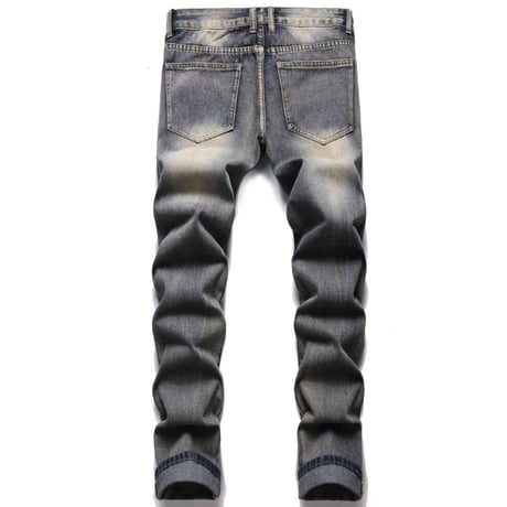 clash denim skinny