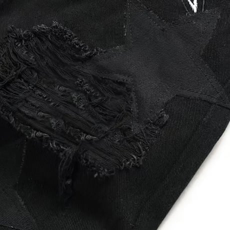 clash denim skinny