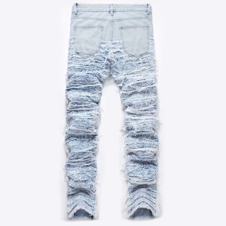 clash denim skinny