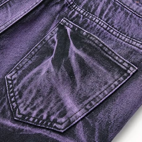 clash denim skinny