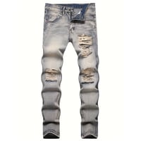 clash denim skinny