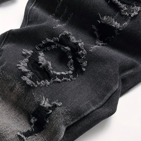 clash denim skinny