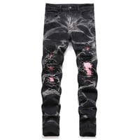 clash denim skinny