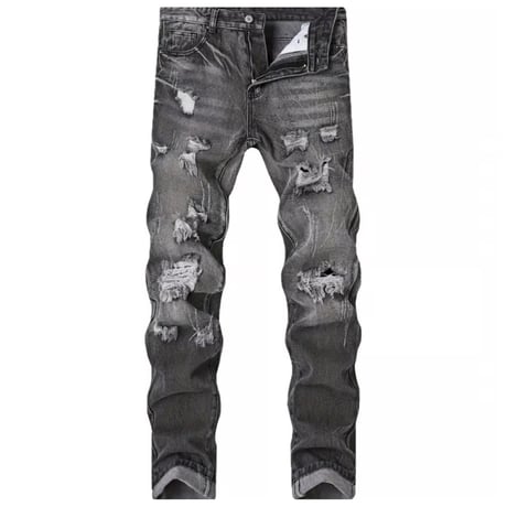 clash denim skinny