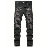 clash denim skinny