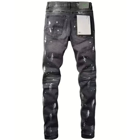 clash denim skinny