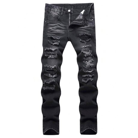 clash denim skinny
