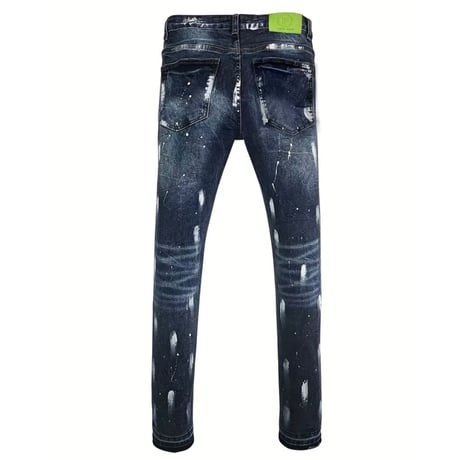 clash denim skinny