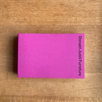 Donald Judd  Furniture