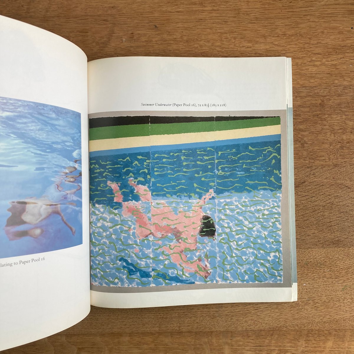 デビットホックニー アートポスター ペーパープール オフセットリト刷り 　希少品 デイヴィッド・ホックニー作品解説】最高傑作のひとつ「Paper Pools