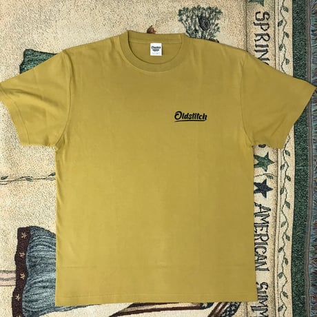 OLDSTITCH  Logo T-shirt  "Vintage Yellow"
