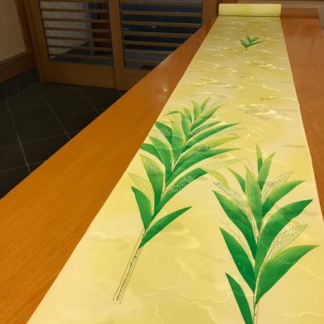 table runner「百花繚乱」　帯リメイク table runner「百花繚乱」帯リメイク