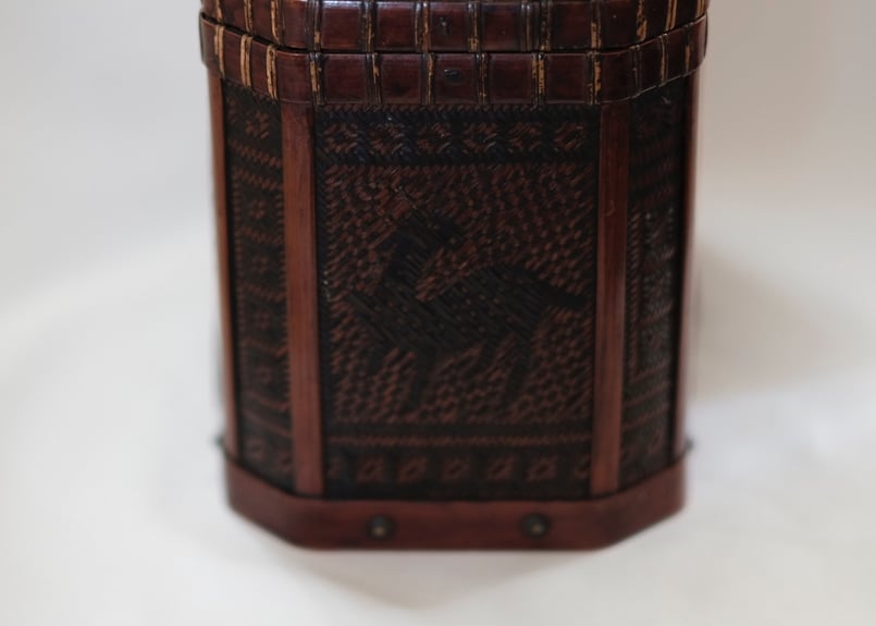 煎茶道具茶道具提籃ていらん籠煎茶茶道具箱竹箱はなし