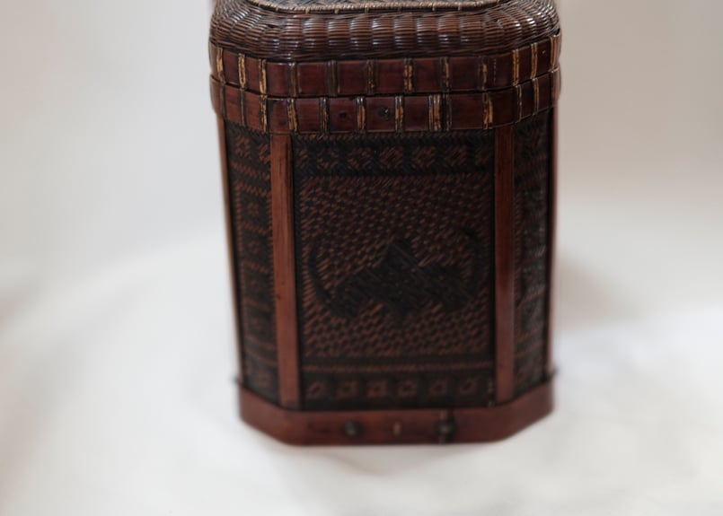 ☆セール☆提籃ていらん籠煎茶茶道具箱竹箱はなし