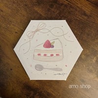 リボンケーキ 複製キャンバス