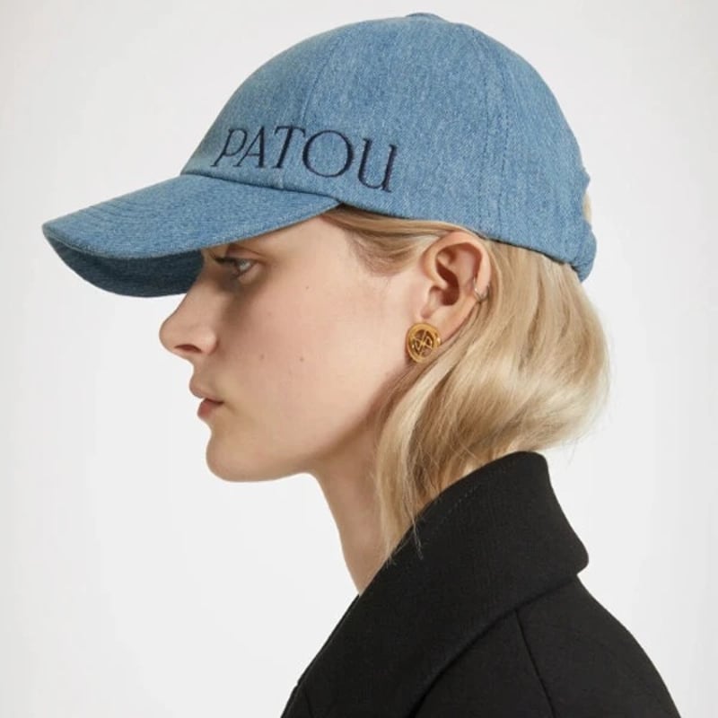 PATOU デニムキャップ Sサイズ Patou cap in organic cotton denim | Enishi.