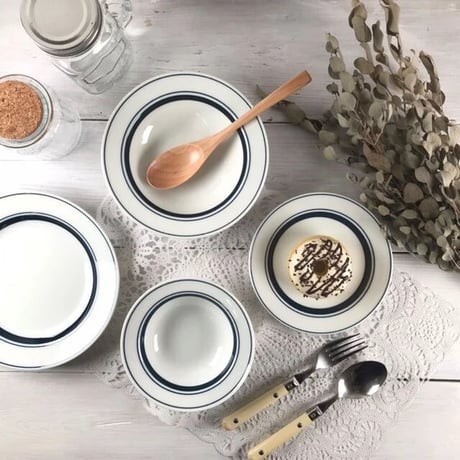 Nordic Blue Line Dishes/ Minoyaki