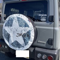 スペアタイヤカバー　スター 　ウォッシュデニム