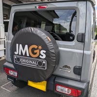 スペアタイヤカバー　JMG'S　ロゴ入り　ブラック