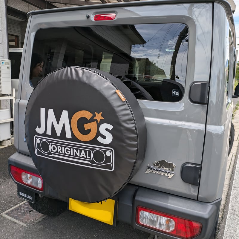 17 スペアタイヤカバー JMG'S ロゴ入り ブラック | JMG's