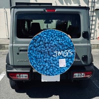 スペアタイヤカバー　ボア ブルー