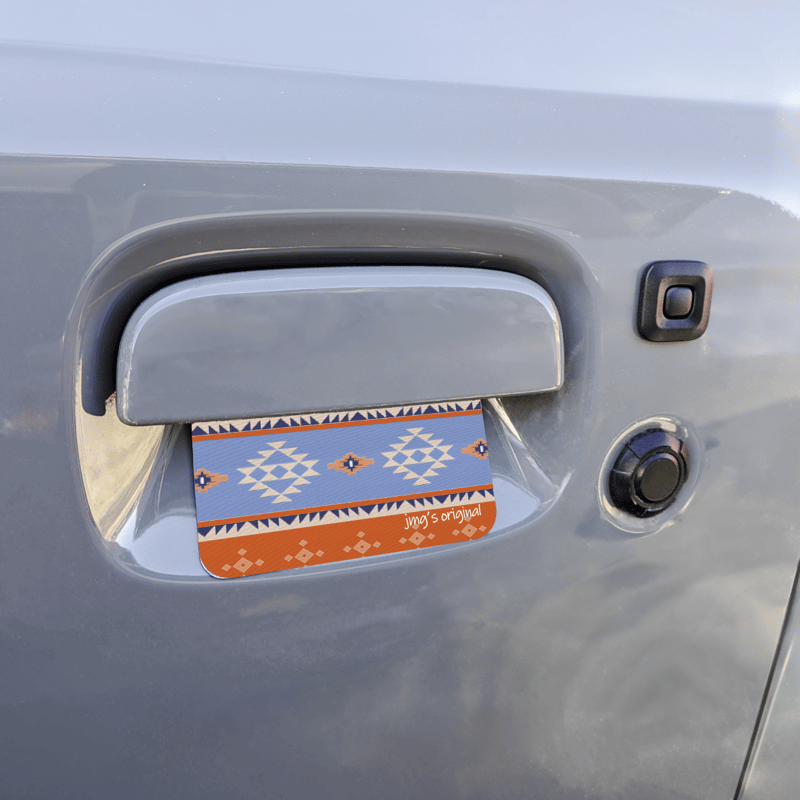 ドアガード マグネット(2枚セット) オルテガ柄 オレンジ | JMG's