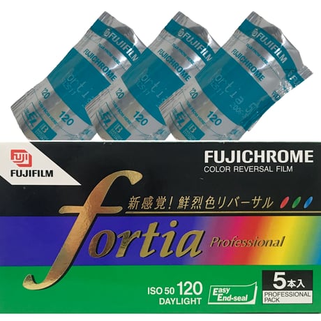FUJI 白っぽい FILM Fortia 限定品 120サイズ 1箱5本入り