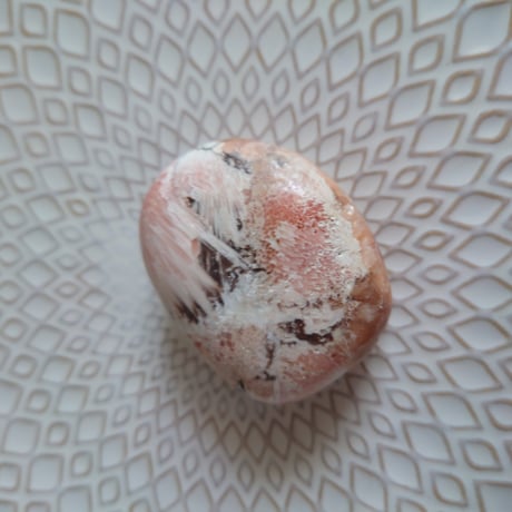 天然石【スコレサイト】トライバルパターンマクラメチョーカー