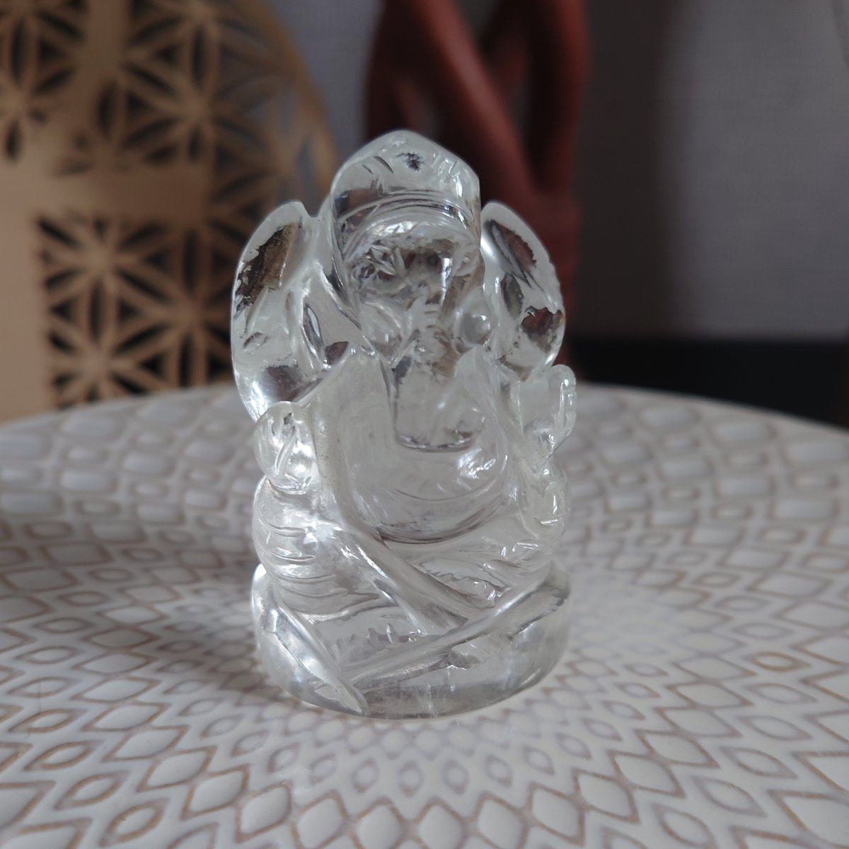 ガネーシャ 特大 天然石 翡翠 K22金使用 特注品 ガネーシャ 特大