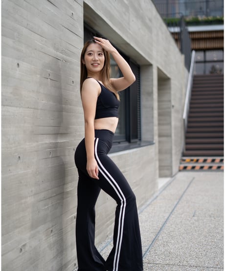 Deux lignes flare Leggings