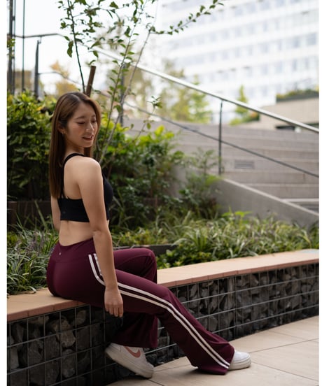 Deux lignes flare Leggings