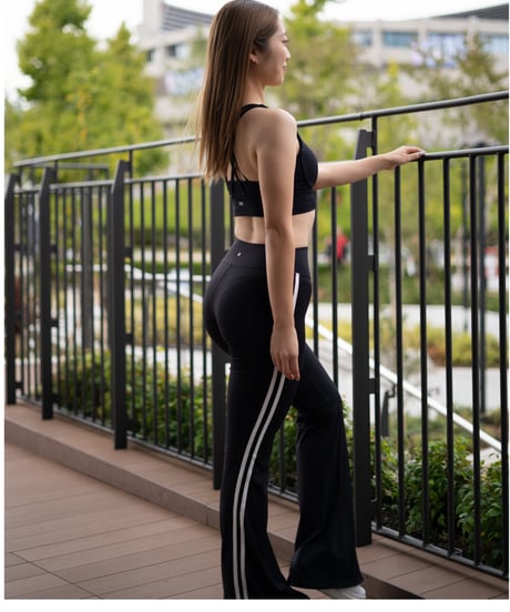 Deux lignes flare Leggings