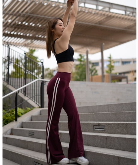 Deux lignes flare Leggings