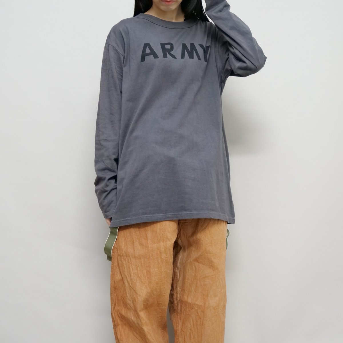 U.S.タイプ ARMY Tシャツ ロングスリーブ（暮れ染） | nichinichi
