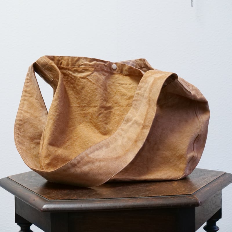 ヘヴィーキャンパスニュースペーパーバッグ（柿渋染） | nichinichi