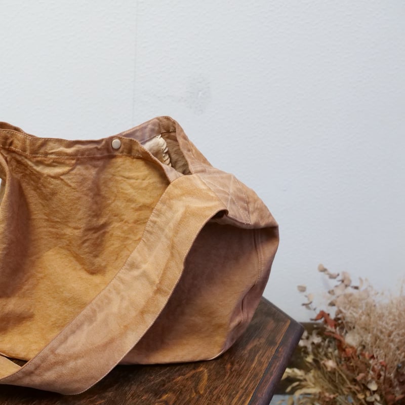 ヘヴィーキャンパスニュースペーパーバッグ（柿渋染） | nichinichi