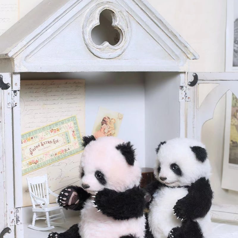 Pipipapou】海外作家ハンドメイド ドール 白色のパンダ | GREEN DOG