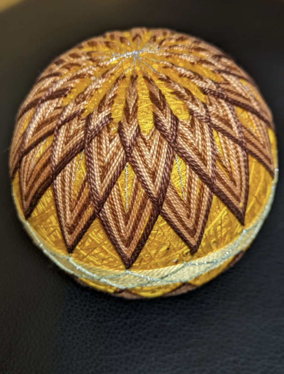 手鞠 手毬 てまり 金彩 オーガンジー ハンドメイド | ヤマダウェブコム