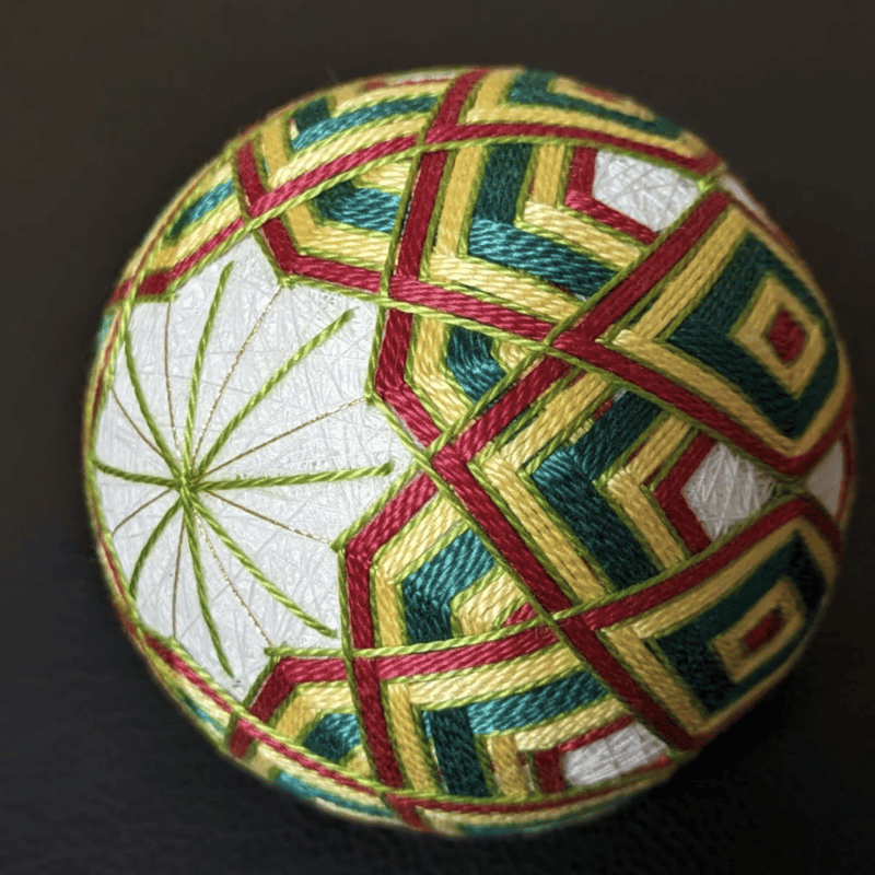 手毬 てまり ハンドメイド 黄緑系