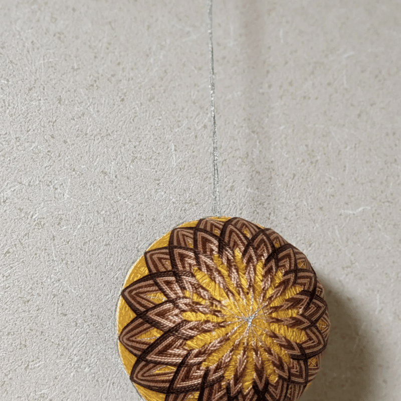 手毬 てまり ハンドメイド 祝い事 薄イエロー 37