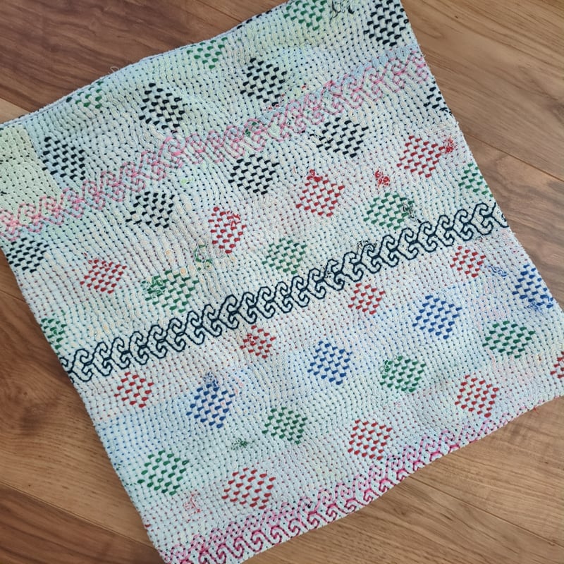 ラリーキルト ヴィンテージカンタ クッションカバー ダイヤ柄 27